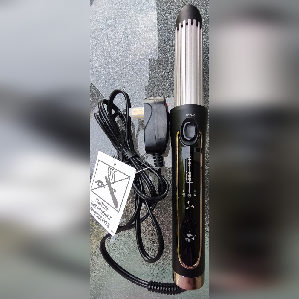 InfinitiPRO CONAIR Cool Air Styler Curling Iron Loose Curls New Open Box READ